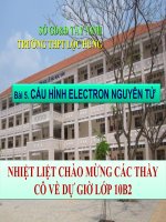 Bài 5. Cấu hình electron nguyên tử