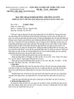 Bài thu hoạch bồi dưỡng thường xuyên MODULE TH 27 PHƯƠNG PHÁP KIỂM TRA ĐÁNH GIÁ BẰNG NHẬN xét 