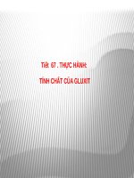 Bài 55. Thực hành: Tính chất của gluxit