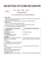 Giáo án môn kỹ thuật lớp 4 chuẩn kiến thức kỹ năng 