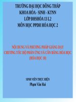 Bài 36. Tốc độ phản ứng hoá học