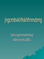 Bài 1. Đặc điểm của cơ thế sống