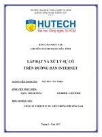 LẮP ĐẶT VÀ XỬ LÝ SỰ CỐ TRÊN ĐƯỜNG DẪN INTERNET