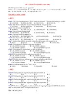 ĐỀ CƯƠNG THEO CẤU TRÚC THPT QG HÓA 12