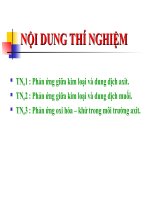 Bài 20. Bài thực hành số 1. Phản ứng oxi hoá - khử