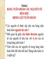 Bài 7. Bảng tuần hoàn các nguyên tố hoá học