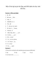 Một số cấu trúc viết lại câu trong tiếng anh   ôn thi IOE 