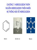 Bài 35. Benzen và đồng đẳng. Một số hiđrocacbon thơm khác