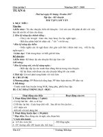 Tuần 6 giáo án lớp 3 soạn theo định hướng phát triển năng lực học sinh