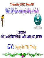 Bài 12. Luyện tập: Cấu tạo và tính chất của amin, amino axit và protein