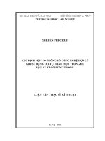 Xác định một số thông số công nghệ hợp lý khi sử dụng tời tự hành một trống để vận xuất gỗ rừng trồng 