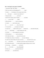 Bài tập thì hiện tại hoàn thành (có đáp án) 