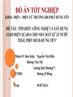 Tìm hiểu công nghệ và xây dựng giao diện SCADA cho nhà máy xử lí nước thải, phố nối b hưng yên