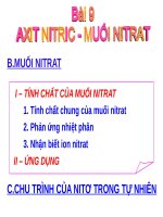 Bài 9. Axit nitric và muối nitrat
