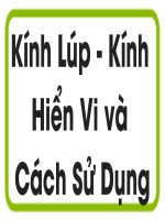 Bài 5. Kính lúp, kính hiển vi và cách sử dụng
