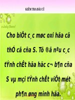 Bài 32. Hiđro sunfua - Lưu huỳnh đioxit