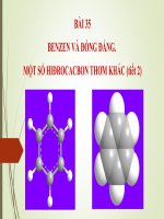 Bài 35. Benzen và đồng đẳng. Một số hiđrocacbon thơm khác
