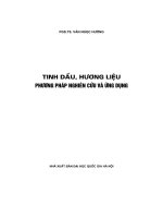 Tinh dầu, hương liệu  Phương pháp nghiên cứu và ứng dụng