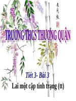 Bài 3. Lai một cặp tính trạng (tiếp theo)