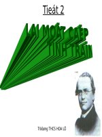 Bài 2. Lai một cặp tính trạng