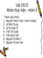 Bài 1. Các cấp tổ chức của thế giới sống