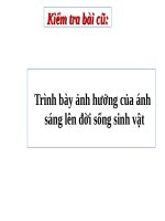 Bài 43. Ảnh hưởng của nhiệt độ và độ ẩm lên đời sống sinh vật
