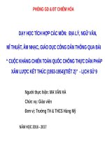 Bài 27. Cuộc kháng chiến toàn quốc chống thực dân Pháp xâm lược kết thúc (1953 - 1954)