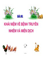 Bài 46. Khái niệm về bệnh truyền nhiễm và miễn dịch