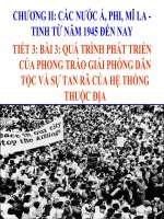 Bài 3. Quá trình phát triển của phong trào giải phóng dân tộc và sự tan rã của hệ thống thuộc địa