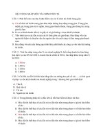 ĐỀ CƯƠNG NHẬP môn tài CHÍNH TIỀN tệ