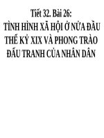 Bài 26. Tình hình xã hội ở nửa đầu thế kỷ XIX và phong trào đấu tranh của nhân dân