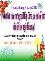 Bài 27. Cuộc kháng chiến toàn quốc chống thực dân Pháp xâm lược kết thúc (1953 - 1954)