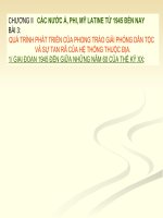 Bài 3. Quá trình phát triển của phong trào giải phóng dân tộc và sự tan rã của hệ thống thuộc địa