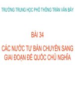 Bài 34. Các nước tư sản chuyển sang giai đoạn đế quốc chủ nghĩa