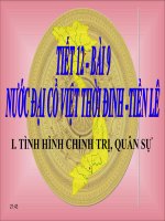 Bài 9. Nước Đại Cồ Việt thời Đinh - Tiền Lê