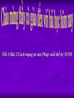 Bài 2. Cách mạng tư sản Pháp cuối thế kỉ XVIII