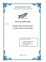 BÁO CÁO KHOA HỌC VỀ HOẠT ĐỘNG TÔN GIÁO TẠI VIỆT NAM