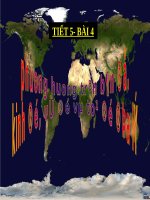 Bài 4. Phương hướng trên bản đồ. Kinh độ, vĩ độ và tọa độ địa lí