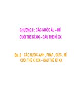 Bài 6. Các nước Anh, Pháp. Đức, Mĩ cuối thế kỉ XIX - đầu thế kỉ XX