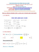 Phan 16 tinh cac gia tri bieu thuc luong giac voi dieu kien cho truoc  