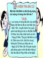 Bài 22. Cao trào cách mạng tiến tới Tổng khởi nghĩa tháng Tám năm 1945