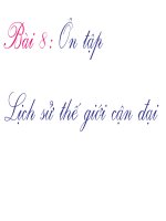 Bài 8. Ôn tập lịch sử thế giới cận đại