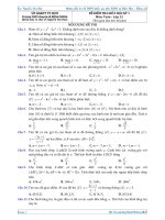 Đề kiểm tra giữa học kỳ 1 môn Toán 12 trường THPT chuyên Lê Hồng Phong  TP. HCM
