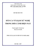 Dân ca ví giặm xứ Nghệ trong bối cảnh hiện nay (tt)