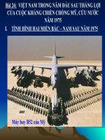 Bài 24. Việt Nam trong năm đầu sau thắng lợi của cuộc kháng chiến chống Mĩ, cứu nước năm 1975