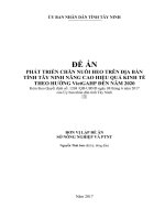 Phát triển chăn nuôi heo trên địa bàn tỉnh Tây Ninh nâng cao hiệu quả kinh tế theo hướng VietGAHP đến năm 2020