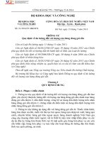 Tài liệu ôn thi công chức ngành  khoa học công nghệ TT21 2014 TT BKHCN 