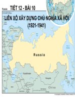 Bài 10. Liên Xô xây dựng chủ nghĩa xã hội (1921 - 1941)