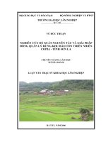 Nghiên cứu đề xuất nguyên tắc và giải pháp đồng quản lý rừng khu bảo tồn thiên nhiên COPIA  tỉnh sơn la 