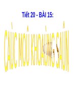 Bài 15. Các mỏ khoáng sản